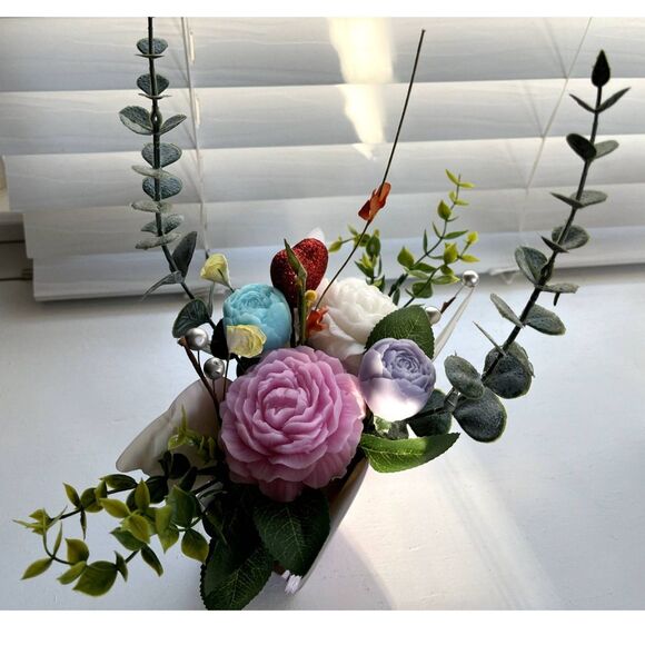 Handmade Goat's Milk Soap Flower Bouquet/Birthday/Mother’s Day/Easter/Spring - Picture 5 of 5